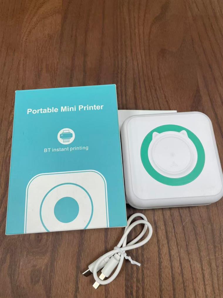 Portable mini printer with Bluetooth instant printing